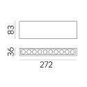 ACB ceiling luminaire INVISIBLE 3980/272 IP20, black