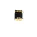 ceiling luminaire LUX 3989/10 IP20, gold, black glossy
