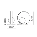 ACB table lamp HALO 3815/1 IP20, gold, opal