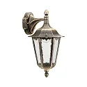 Outdoor Wall luminaire Country style Type No. 1819, hanging with wall bracket, IP23, E27 QA55 57W, brown brass
