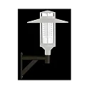 Wall bracket Type No. 1008 for Outdoor Mast light with plait measure Ø 7.6cm, 1-way, depth 42cm, black