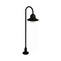 Path light Type No. 2005, height 120cm, IP44, E27 QA55 max. 75W, cast alu / opal glass, black