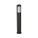 Bollard light Type No. 2221, IP44, height 90cm, E27 QA55 max. 57W, cast alu / opal glass, black matt