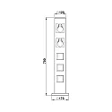 energy column TYPE NO 4417 5-fold, without inserts, anthracite
