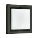 outdoor wall luminaire TYPE NO 6422 IP54, opal, black dimmable