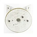 Corner bracket round Type No. 1005 for Albert Outdoor Wall luminaires, white-gold