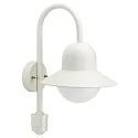 Outdoor Wall luminaire Type No. 0662 with motion sensor (Type No. 0661), IP44, E27 QA55 max. 57W, cast alu / glass, white