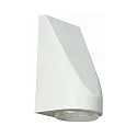 LED Outdoor  Wall luminaire Type No. 0671, IP43, 230V AC/DC, 4.5W 3000K 330lm, cast alu / bubble glass clear, white