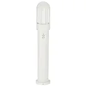 Bollard light Type No. 2015 with motion detector (Type 2002), IP44, height 83.5cm, E27 QA55, cast alu / glass, white matt