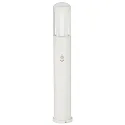 Bollard light Type No. 2221 with motion detector (Type 2209), IP44, 90cm, E27 QA55 max. 57W, cast alu / opal glass, white