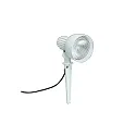 Ground spike spot Type No. 2123, IP54, E27 PAR38, max.120W, rotatable and swiveling, incl. 250cm connector cable, white