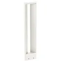 LED Bollard light Type No. 2279, IP54, triangle shape, 10W 3000K 900lm, cast alu / acrylic glass opal, dimmable, white matt