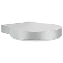 LED Outdoor Wall luminaire Type No. IP44, 0290, 16W 3000K 1600lm, cast alu / acrylic glass opal, silver matt