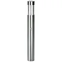 Bollard light Type No. 2246 with motion detector (Typ 2011), IP44, 90cm, E27 QA55 max. 57W, stainless steel / opal glass