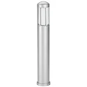 Bollard light Type No. 2221, IP44, height 90cm, E27 QA55 max. 57W, cast alu / opal glass, silver matt