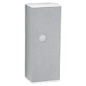 wall luminaire TYPE NO 2490 with motion detector, two-sided GU10 IP44, silver, transparent dimmable