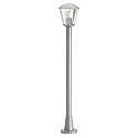 Path light Type No. 4154, IP54, height 117.5cm, E27 QA55 max. 57W, aluminum / plastic clear, silver