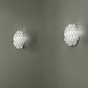 Axolight Wall luminaire AP AURA, E27, IP20, Murano glass, white