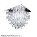 Ceiling luminaire PL AURA GR, E27, IP20, Murano glass, white