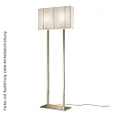 Floor luminaire PT CLAVIUS, 2x E27, IP20, chrome / white