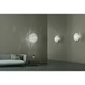 Axolight Pendant luminaire SP AURA 45, E27, IP20, Murano glass, white