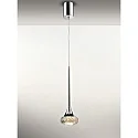 Axolight LED pendant luminaire SP FAIRY, 7.4W, 2700K, 565lm, IP20, chrome, amber glass