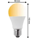 HWH Blulaxa LED Pear shaped Lamp SMD Essential Click CCT 3in1, 10W, 200°, E27, warmwhite/cool white/neutral white