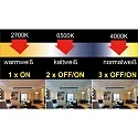 HWH Blulaxa LED Pear shaped Lamp SMD Essential Click CCT 3in1, 10W, 200°, E27, warmwhite/cool white/neutral white