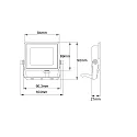 HWH floodlight swivelling IP65, black 