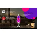 HWH LED lava lamp IP20, purple, pink, silver 
