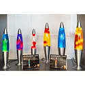 HWH LED lava lamp IP20, purple, pink, silver 