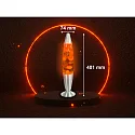 HWH LED lava lamp HYBRID with switch, with plug IP20, orange, white 