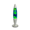 LED lava lamp HYBRID with switch, with plug IP20, blue, yellow 