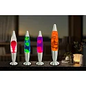 HWH LED lava lamp IP20, blue, yellow, silver 