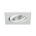 recessed spotlight TIRREL-R GX5.3 / MR16 swivelling, square GX5,3 IP20, white matt dimmable