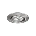 Recessed LV spot, IP20, 12V AC, GX5.3 max. 50W, round, swivelling