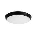 outdoor wall luminaire MAKIRA Ø 25CM round, CCT Switch, impact resistant, arched IP65, black dimmable
