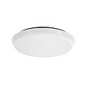 Brumberg outdoor wall luminaire MAKIRA Ø 25CM round, CCT Switch, impact resistant, arched IP65, black dimmable