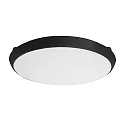 outdoor wall luminaire MAKIRA Ø 35CM round, CCT Switch, impact resistant, arched IP65, black dimmable