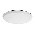 Brumberg outdoor wall luminaire MAKIRA Ø 35CM round, CCT Switch, impact resistant, arched IP65, black dimmable