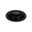 ceiling recessed luminaire ALTERO-R round, direct IP44, black dimmable