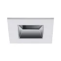 ceiling recessed luminaire ALTERO-S square, direct IP44, chrome, white dimmable