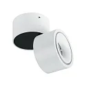Brumberg Surface LED spot CIRCLE, surrounding light gap, adjustable, IP20, 230V AC, 6.2W 3000K 415lm 34°, structured white