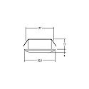 LED light point, IP44, Ø 3.25cm, Plug&Play 350mA, 1.2W 3000K 70lm 30°