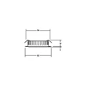 Brumberg Recessed LED downlight for furniture and wood materials, IP20, round, 12V DC, 3.4W 3000K 255lm 60°, matt nickel