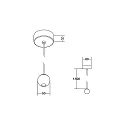 Brumberg pendant luminaire IP40, transparent 