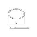 Office LED panel SUNNY, recessed, IP20, prismatic, direct / indirect, 230V AC, 30W 3000K 700lm 110°, dimmable