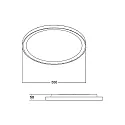Brumberg ceiling luminaire SUNNY MAXI / 55CM DALI-2 DALI controllable, CCT Switch, direct / indirect IP20, white matt dimmable