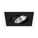 recessed luminaire IP20, glossy, black, transparent  7W 740lm 2700K 20-40° 20-40° CRI 80-89