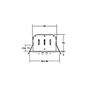 Brumberg Recessed LED spot INDIWO68, IP20, cover square, 8 x 8cm, Plug&Play 350mA, 5.5W 3000K 550lm 36°, swivelling 15°, matt nickel